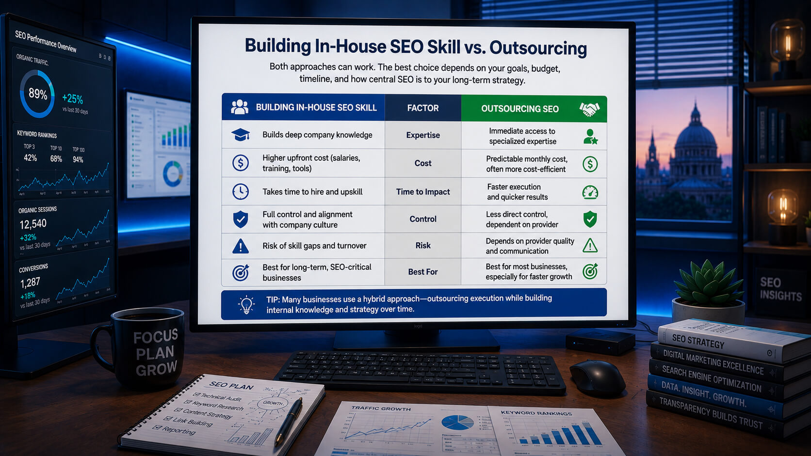 Building In-House SEO Skill vs. Outsourcing