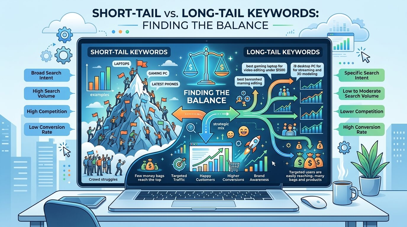 Short-Tail vs. Long-Tail Keywords: Finding the Balance