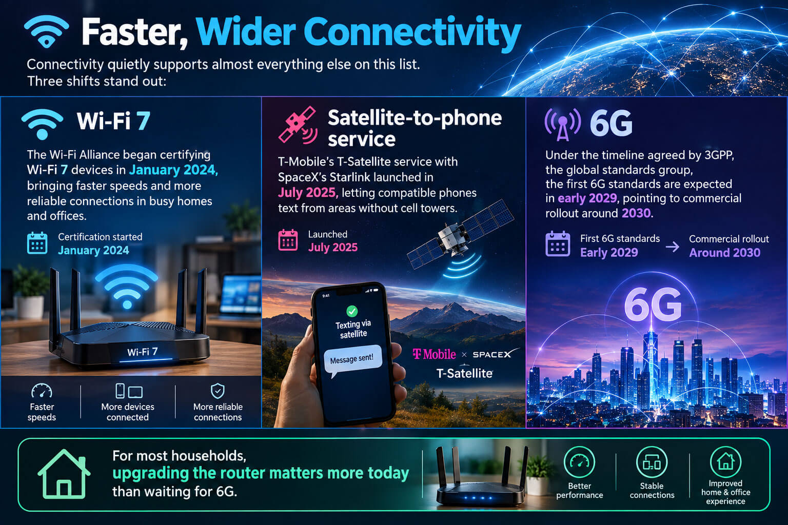 Faster, Wider Connectivity