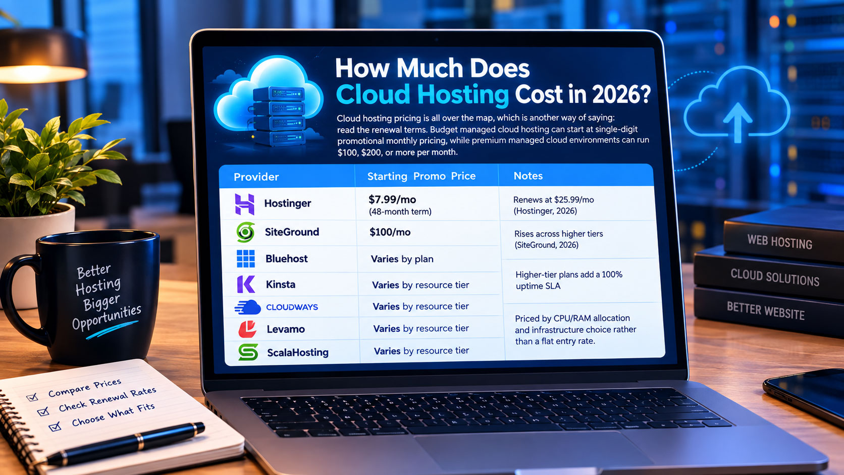How Much Does Cloud Hosting Cost in 2026