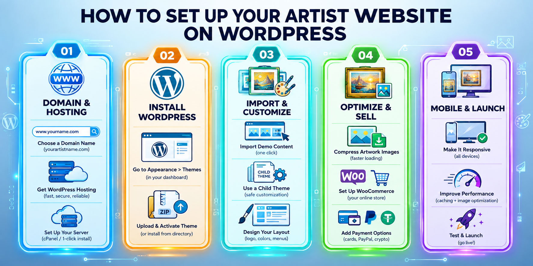 How to Set Up Your Artist Website on WordPress