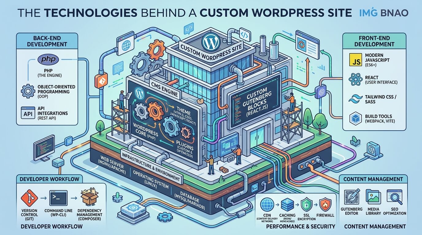 The Technologies Behind a Custom WordPress Site