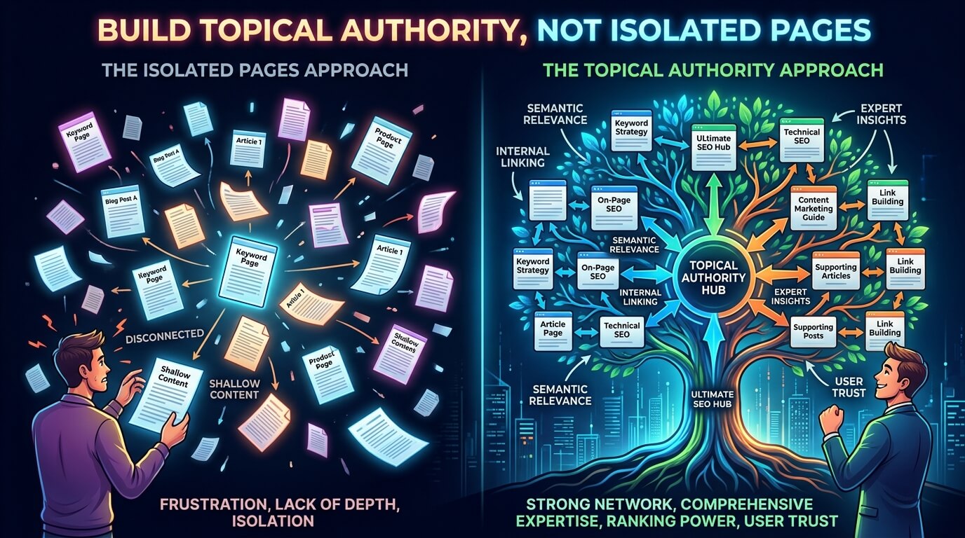 Build Topical Authority, Not Isolated Pages
