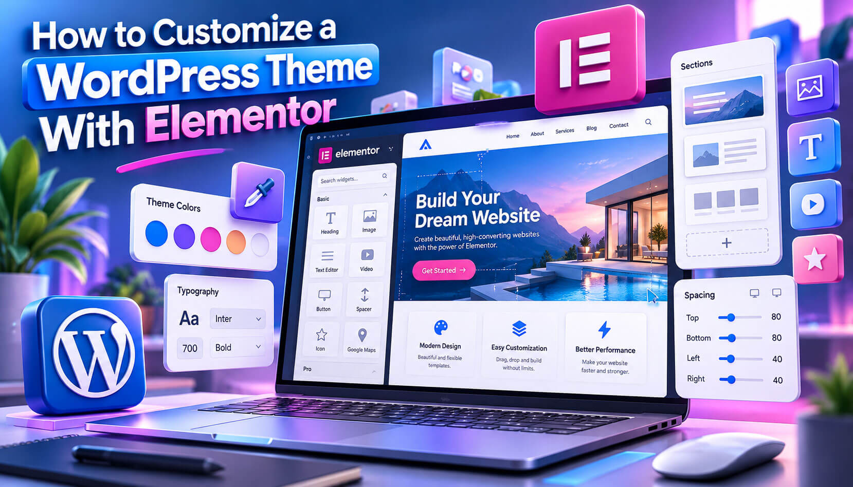 How to Customize a WordPress Theme With Elementor