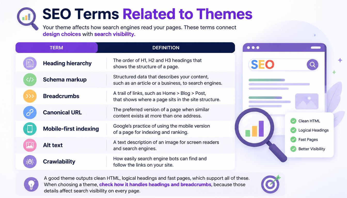 SEO Terms Related to Themes