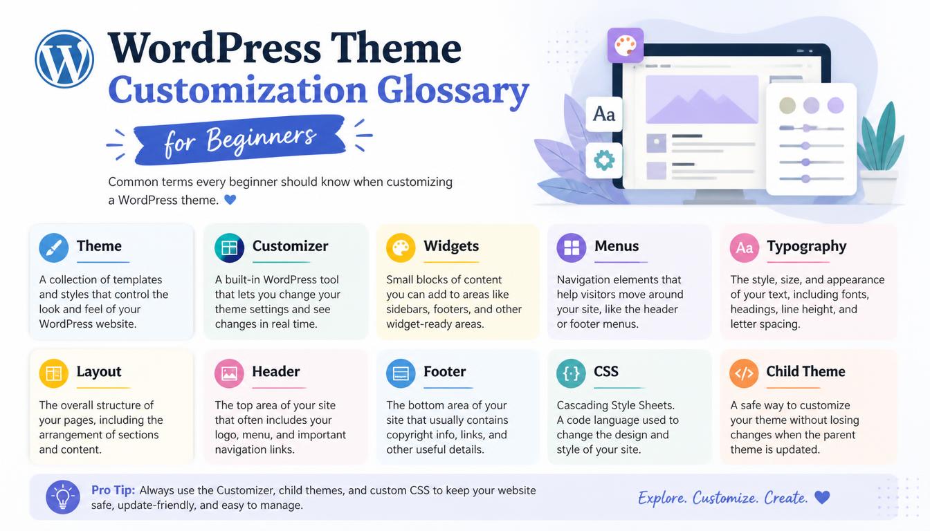 WordPress Theme Customization Glossary for Beginners