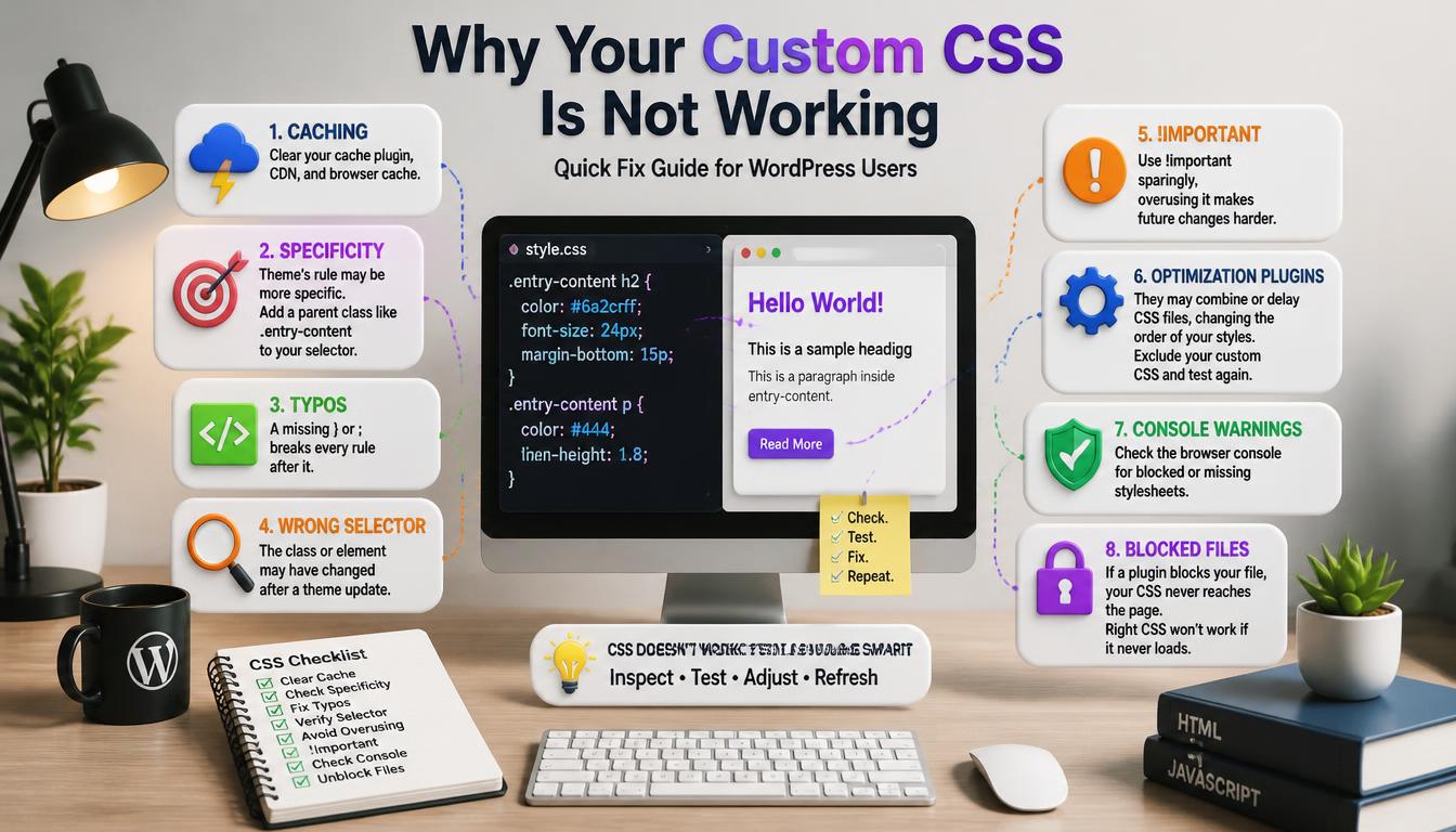 Why Your Custom CSS Is Not Working