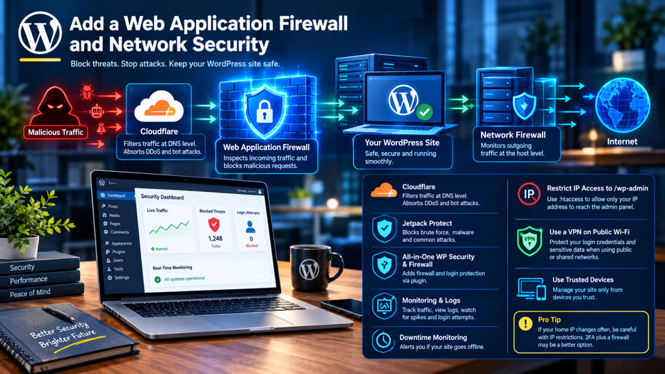 Add a Web Application Firewall and Network Security